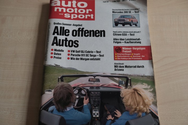 Deckblatt Auto Motor und Sport (10/1980)